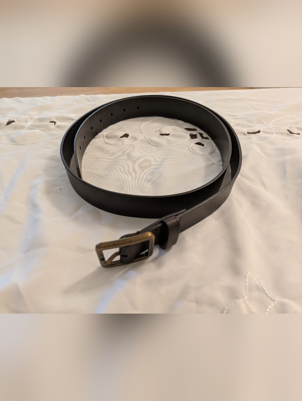 Levi Strauss - Women's Leather Belt - Dark Brown - Size 2X - Brass Buckle